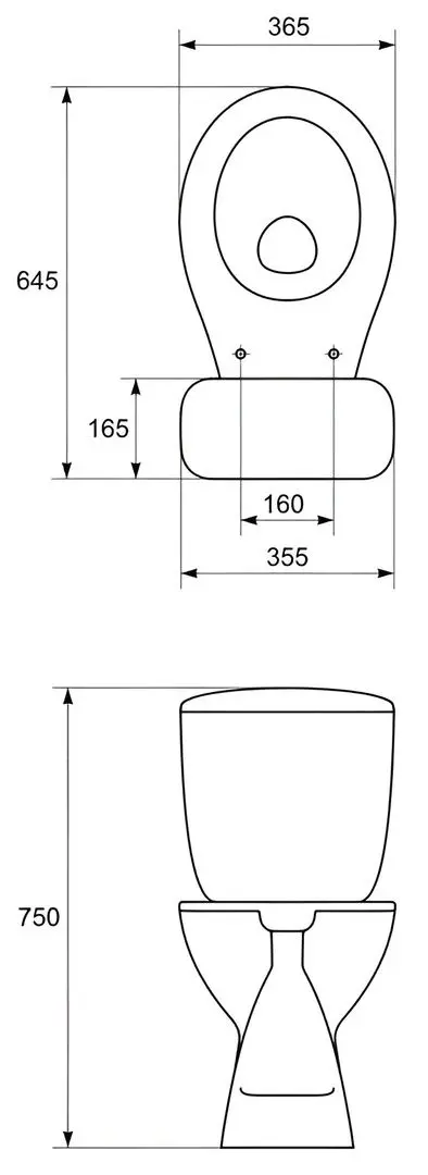 Унитаз Cersanit Mito President NEW 110204 (White)