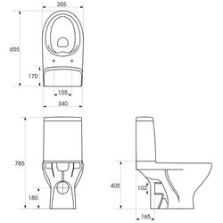 Vas WC Cersanit Moduo Rimless (White) Thumb