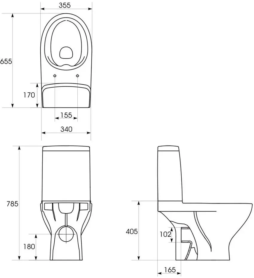 Vas WC Cersanit Moduo Rimless (White)
