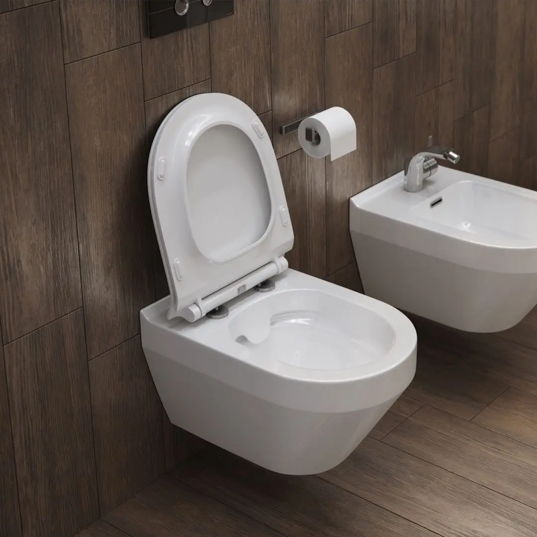 Унитаз подвесной Cersanit Crea Rimless Slim Oval S701-403 (White)