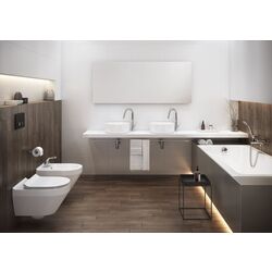 Унитаз подвесной Cersanit Crea Rimless Slim Oval S701-403 (White) Thumb