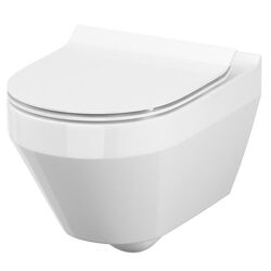 Унитаз подвесной Cersanit Crea Rimless Slim Oval S701-403 (White)
