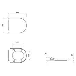 Vas WC suspendat Cersanit Inverto Stream On S701-432 (White) Thumb