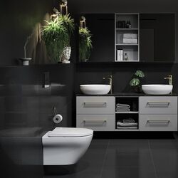 Vas WC suspendat Cersanit Larga Rimless Slim Oval S701-472 (White) Thumb