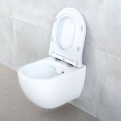 Vas WC suspendat Cersanit Zen Rimless Slim S701-428 (White) Thumb