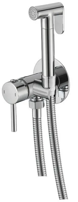 Vas WC cu dus igienic Cersanit Cersania II Simple On Slim K119-014 + Mixxus SUS-333 (White/Inox)