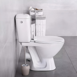 Унитаз с гигиеническим душем Cersanit Kaskada + Mixxus SUS-333 (White/Inox) Thumb