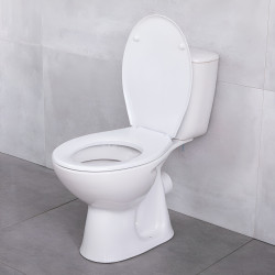 Vas WC cu dus igienic Cersanit President NEW 110204 + Mixxus SUS-333 (White/Inox) Thumb