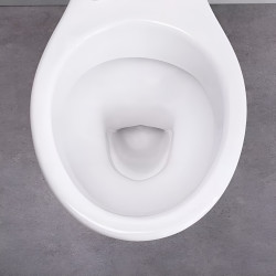 Vas WC cu dus igienic Cersanit President NEW 110204 + Mixxus SUS-333 (White/Inox) Thumb