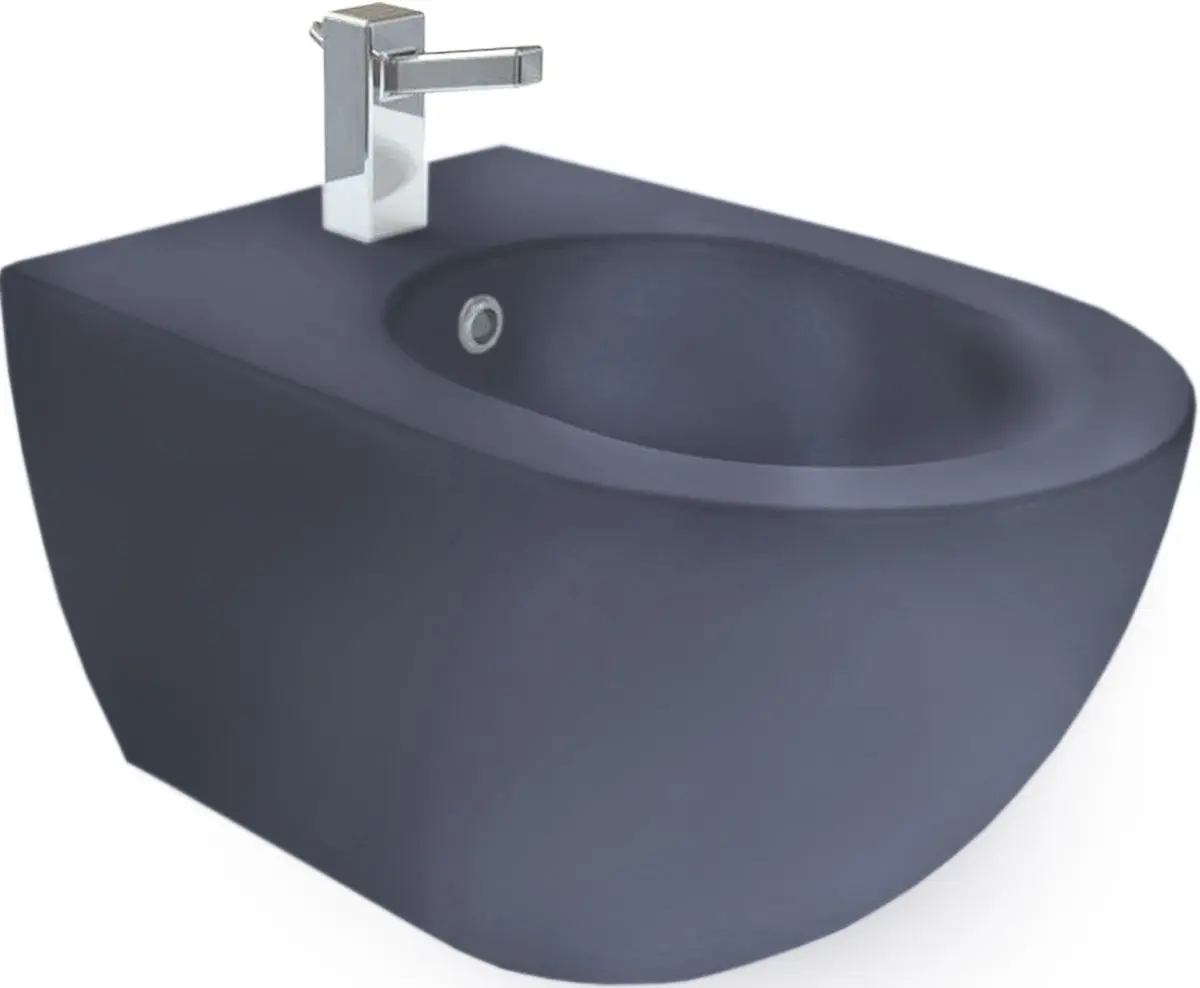 Биде подвесной Creavit Free FE510-00BM00E-0000 (Basalt Matt)