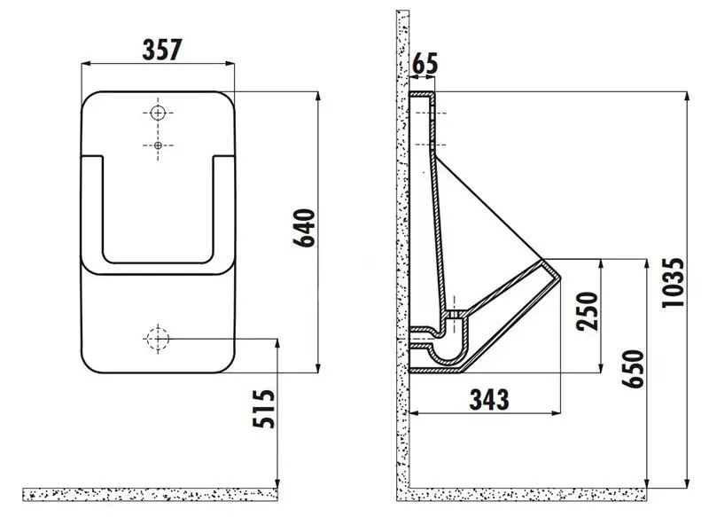 Pisoar Creavit TP640-00CB00E (White)