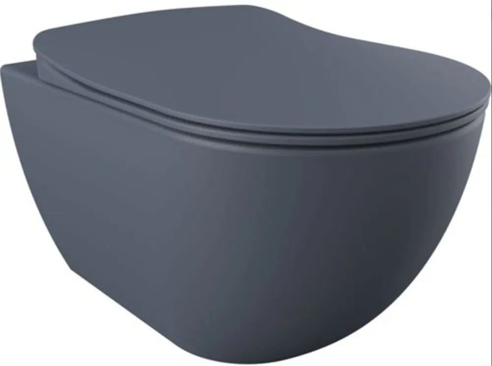 Подвесной унитаз Creavit Free FE320-11BM + KC0903.01.0600E (Basalt Matt)