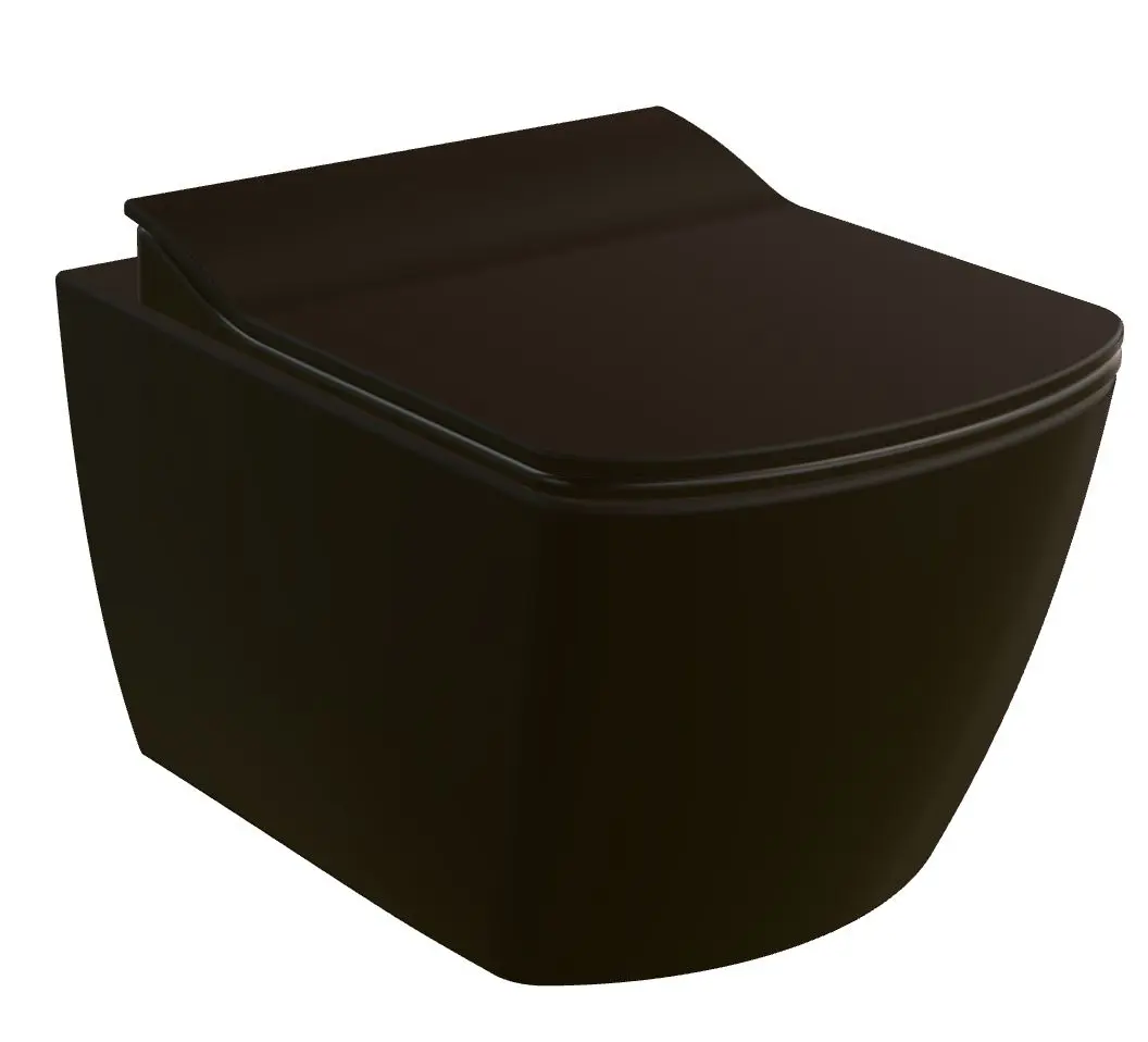 Vas WC Creavit Elegant EG321-11KK + KC1103.01.2100E (Coal Black)