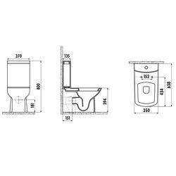 Унитаз Creavit Lara LR360-11CB + LR410 + KC1603.01.00 + IT5130 (White) Thumb