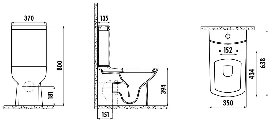 Унитаз Creavit Lara LR360-11CB + LR410 + KC1603.01.00 + IT5130 (White)
