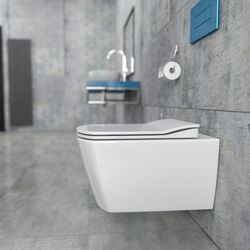 Унитаз-биде подвесной Creavit Elegant EG321-11CB + KC1103.01.00 (White) Thumb