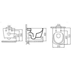 Vas WC suspendat Creavit Elegant EG321-11CB + KC1103.01.00 (White) Thumb