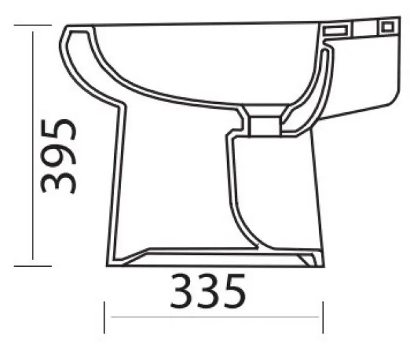 Биде напольное Easil Lisban BDT9003 (White)