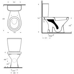 Унитаз Ege Vitrifiye Era 14103 (White) Thumb