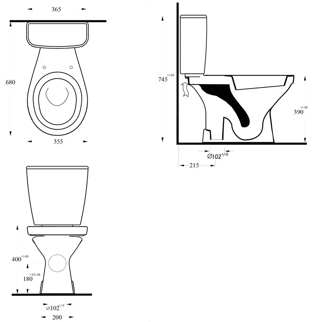 Унитаз Ege Vitrifiye Era 14103 (White)