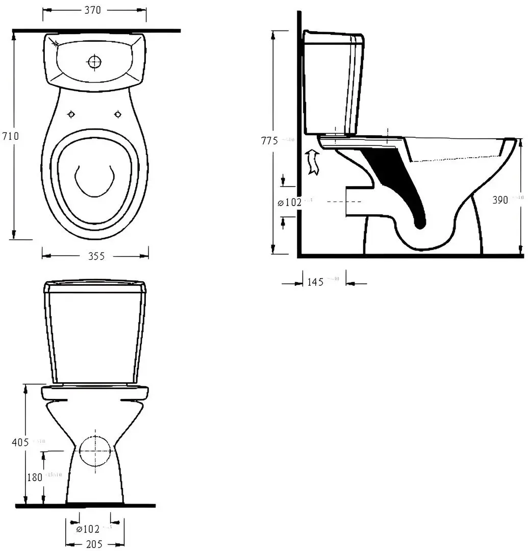 Унитаз Ege Vitrifiye Kapya 15203 (White)