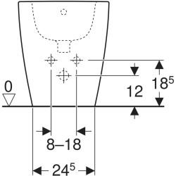 Bideu Geberit Icon 502.384.00.1 (White) Thumb