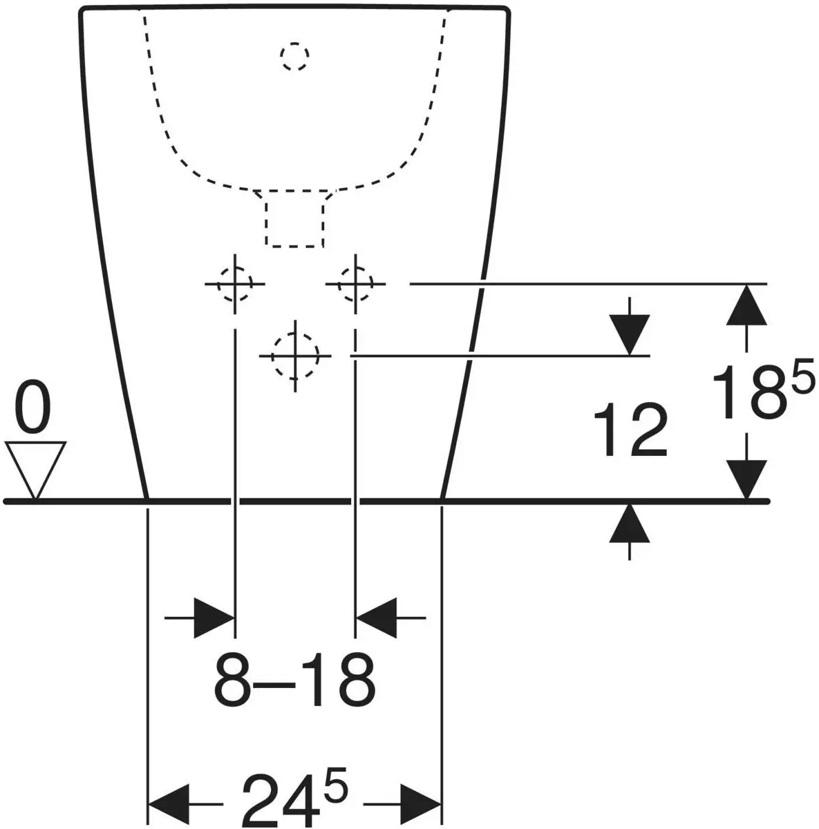 Bideu Geberit Icon 502.384.00.1 (White)