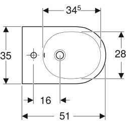 Биде подвесное Geberit Acanto 500.601.01.2 (White) Thumb
