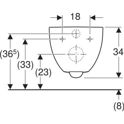 Биде подвесное Geberit Acanto 500.601.01.2 (White) Thumb