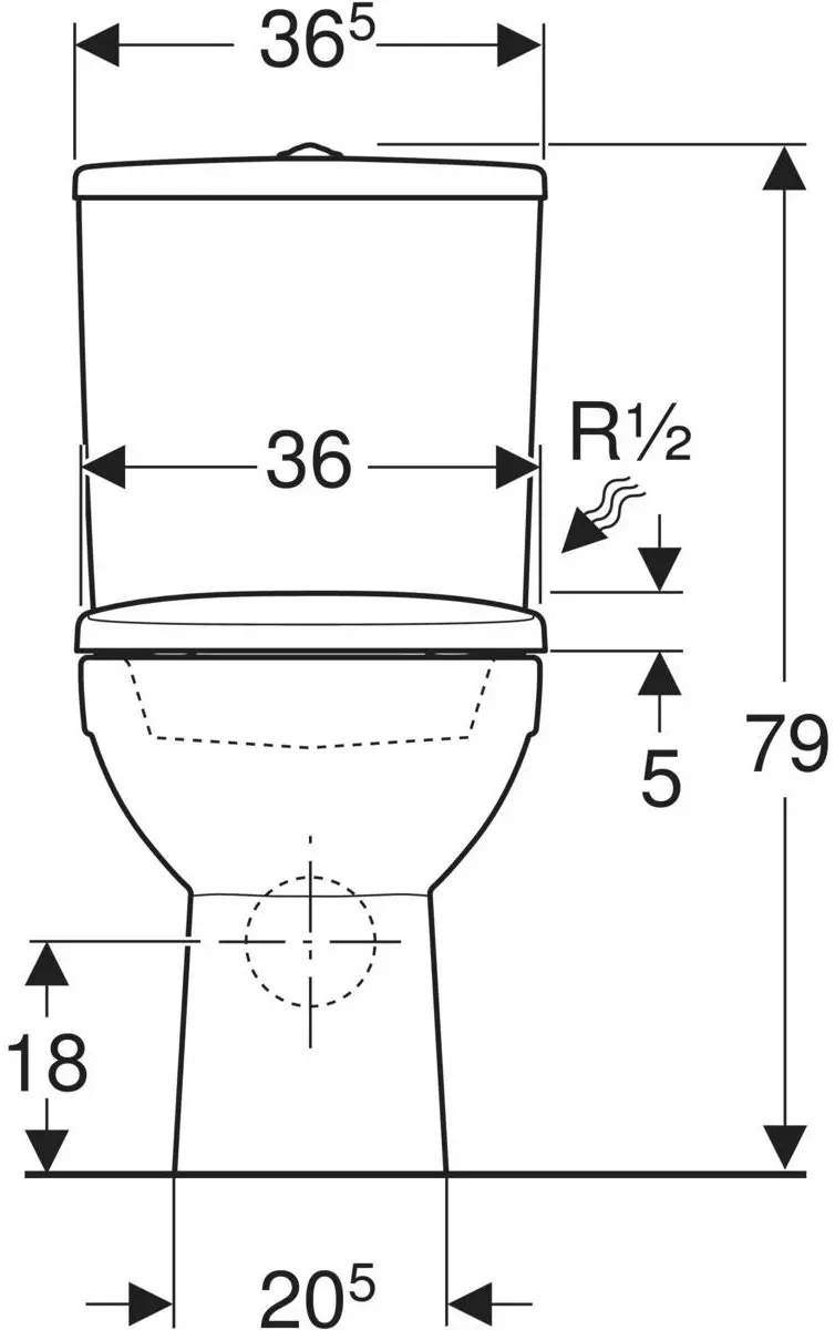 Унитаз Geberit Selnova 501.754.00.1 (White)