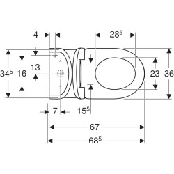 Унитаз Geberit Selnova 501.754.00.1 (White) Thumb