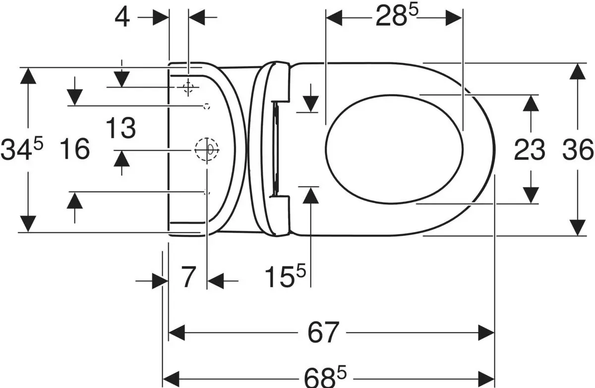 Унитаз Geberit Selnova 501.754.00.1 (White)