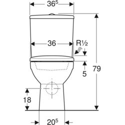 Vas WC Geberit Selnova 501.753.00.1 (White) Thumb