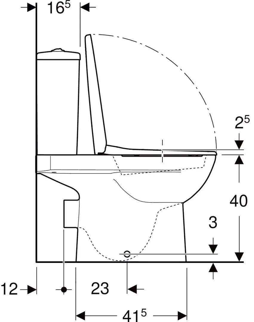 Vas WC Geberit Selnova 501.753.00.1 (White)