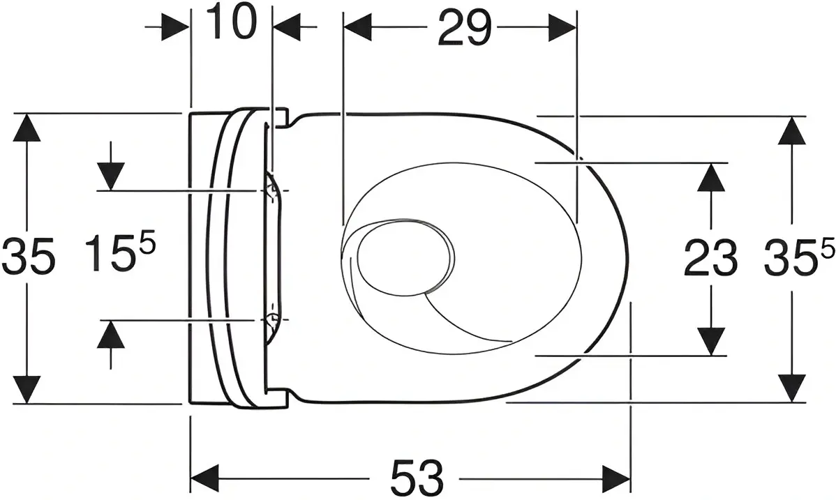 WC suspendat Geberit Acanto 502.718.00.1 (White)