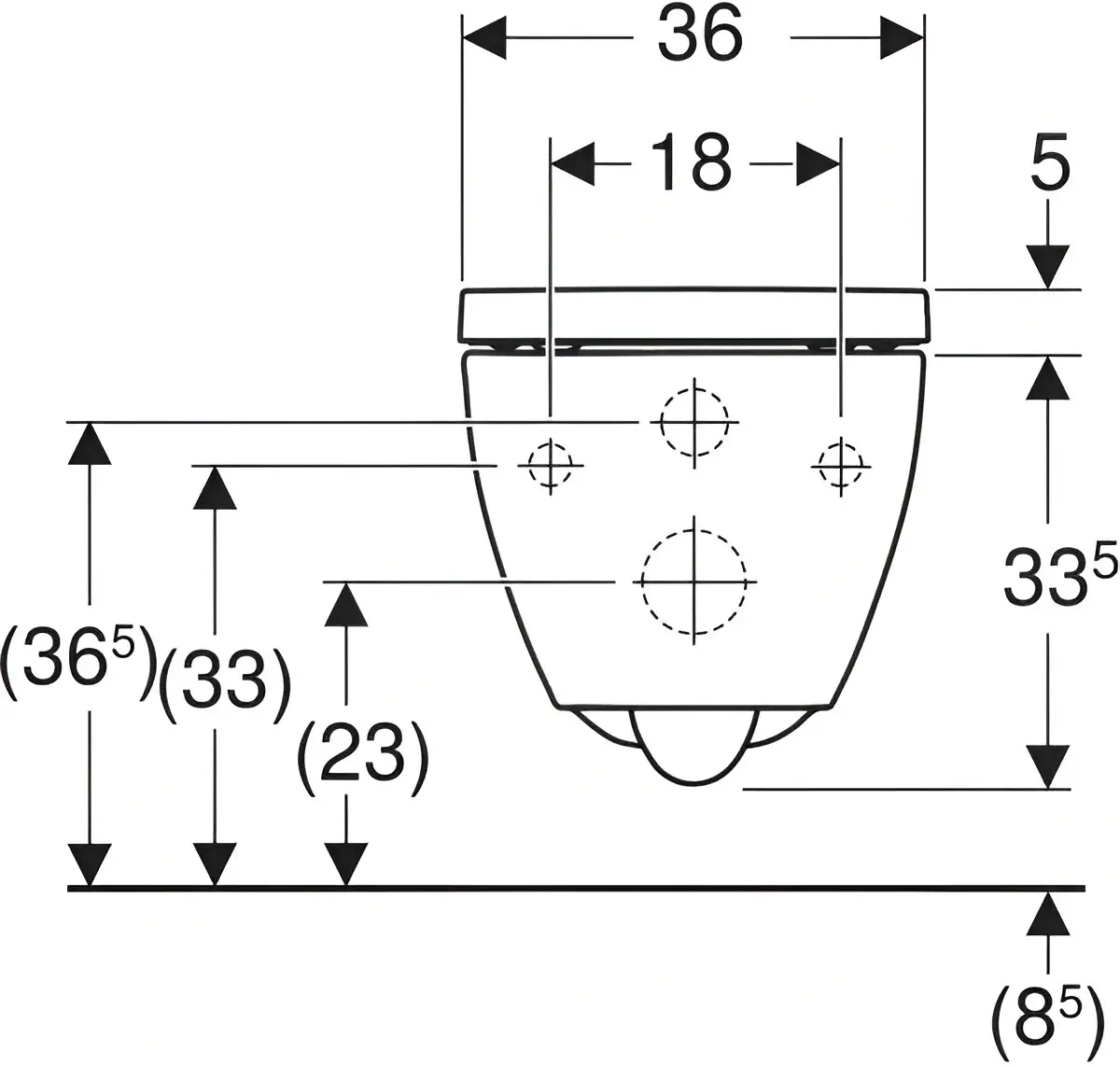 WC suspendat Geberit Acanto 502.718.00.1 (White)
