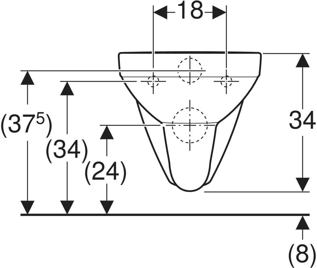 Унитаз подвесной Geberit Selnova Square 501.557.01.1 (White)