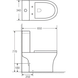 Унитаз Goxea GX-12006 (White) Thumb