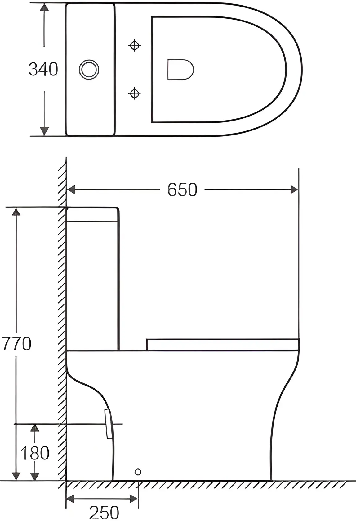 Унитаз Goxea GX-12006 (White)