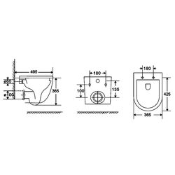 Унитаз подвесной Imprese Rozkos Twist c06310103 (White) Thumb