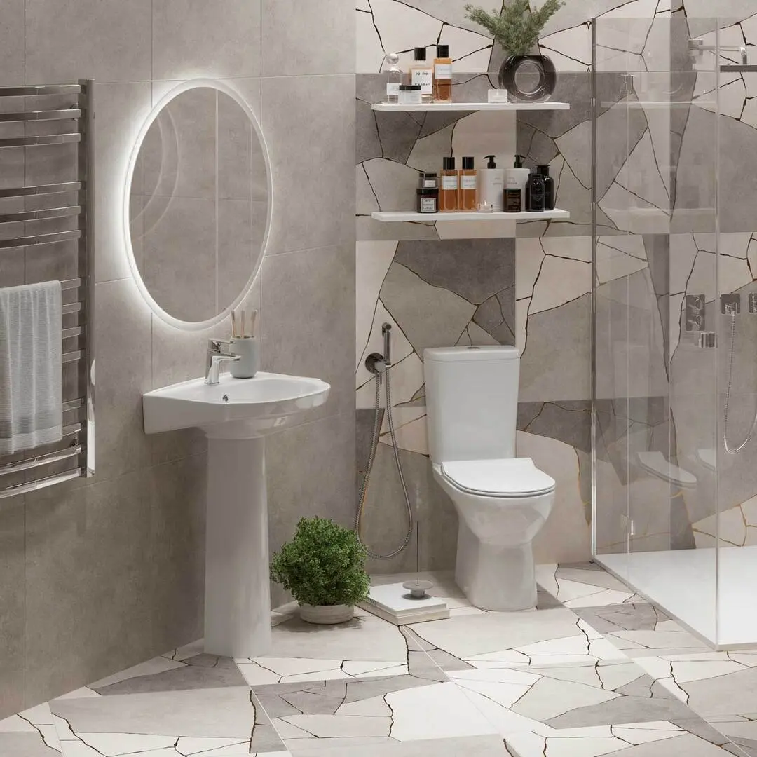 Унитаз-компакт Керамин Альбано R Инкоэр 1 МС c1-c2 (Белый)