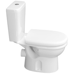 Унитаз с гигиеническим душем Керамин Ареццо МС + Mixxus SUS-333 (White/Inox) Thumb