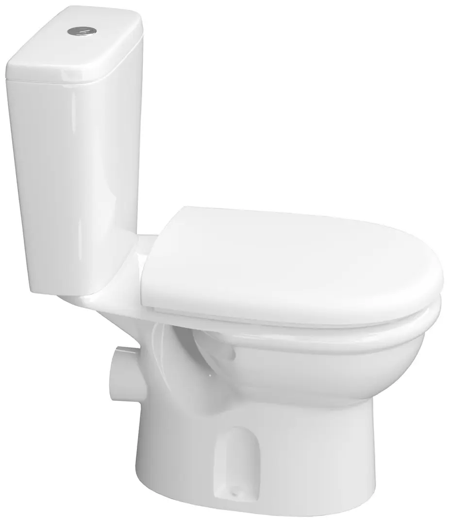 Унитаз с гигиеническим душем Керамин Ареццо МС + Mixxus SUS-333 (White/Inox)