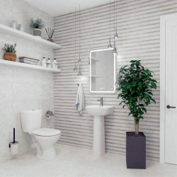 Унитаз с гигиеническим душем Керамин Лаго Инкоэр-Б1 МС + Mixxus SUS-333 (White/Inox) Thumb