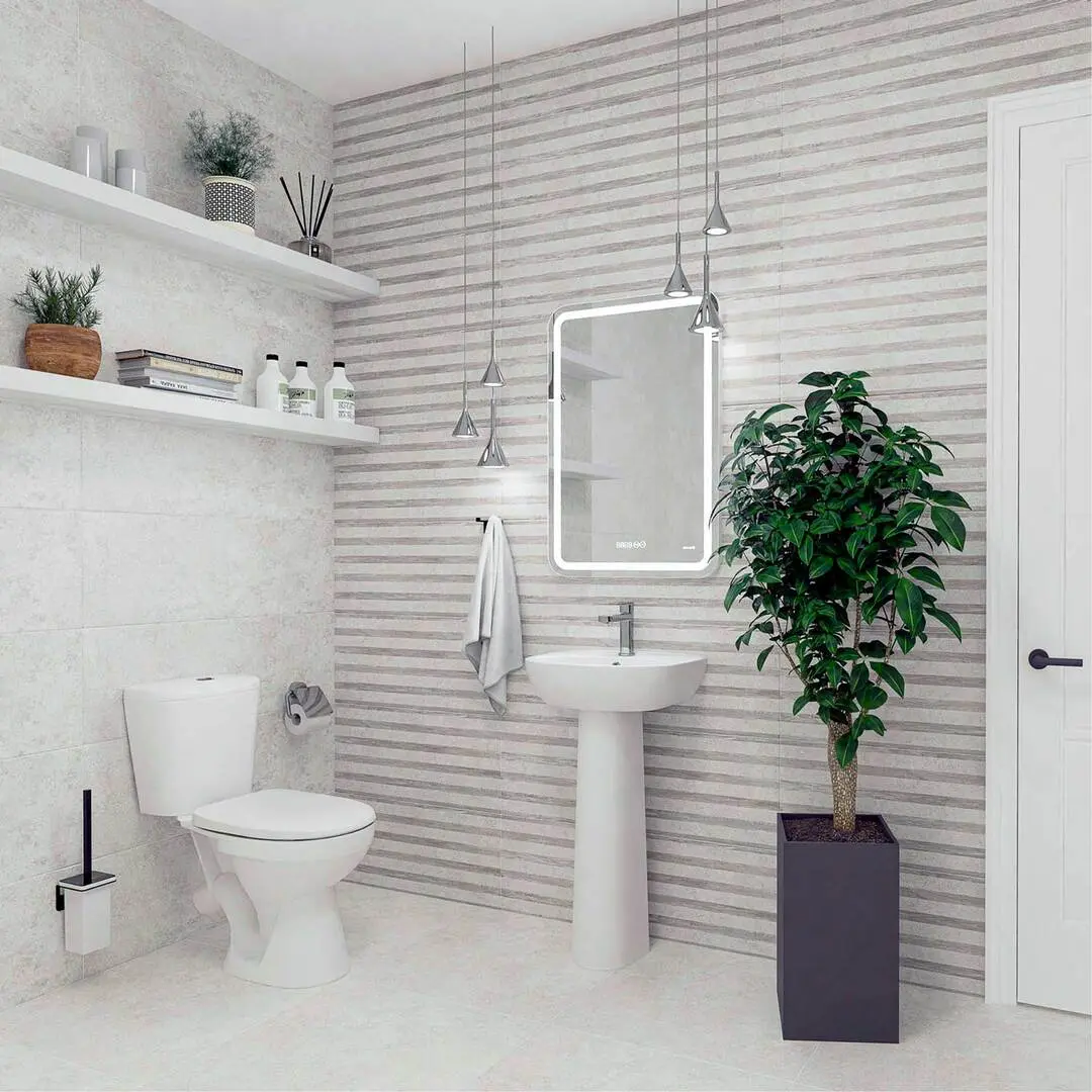 Унитаз с гигиеническим душем Керамин Лаго Инкоэр-Б1 МС + Mixxus SUS-333 (White/Inox)