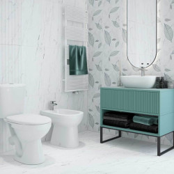 Унитаз с гигиеническим душем Керамин Лаго Инкоэр-Б1 МС + Mixxus SUS-333 (White/Inox) Thumb