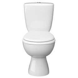 Унитаз с гигиеническим душем Керамин Позитано Инкоэр-Б1 МС c1 + Mixxus SUS-333 (White/Inox) Thumb