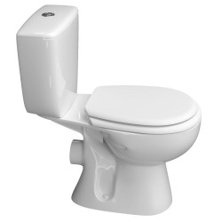 Унитаз с гигиеническим душем Керамин Позитано Инкоэр-Б1 МС c1 + Mixxus SUS-333 (White/Inox) Thumb