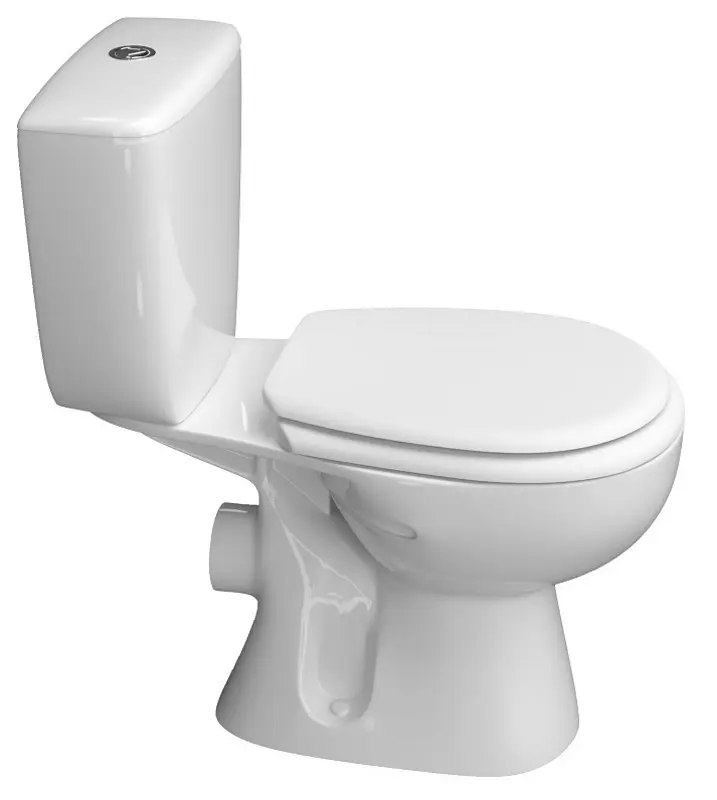 Унитаз с гигиеническим душем Керамин Позитано Инкоэр-Б1 МС c1 + Mixxus SUS-333 (White/Inox)