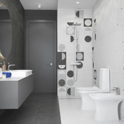 Vas WC cu dus igienic Керамин Санти R Инкоэр-Б1 ЖС c2 + Mixxus SUS-333 (White/Inox) Thumb